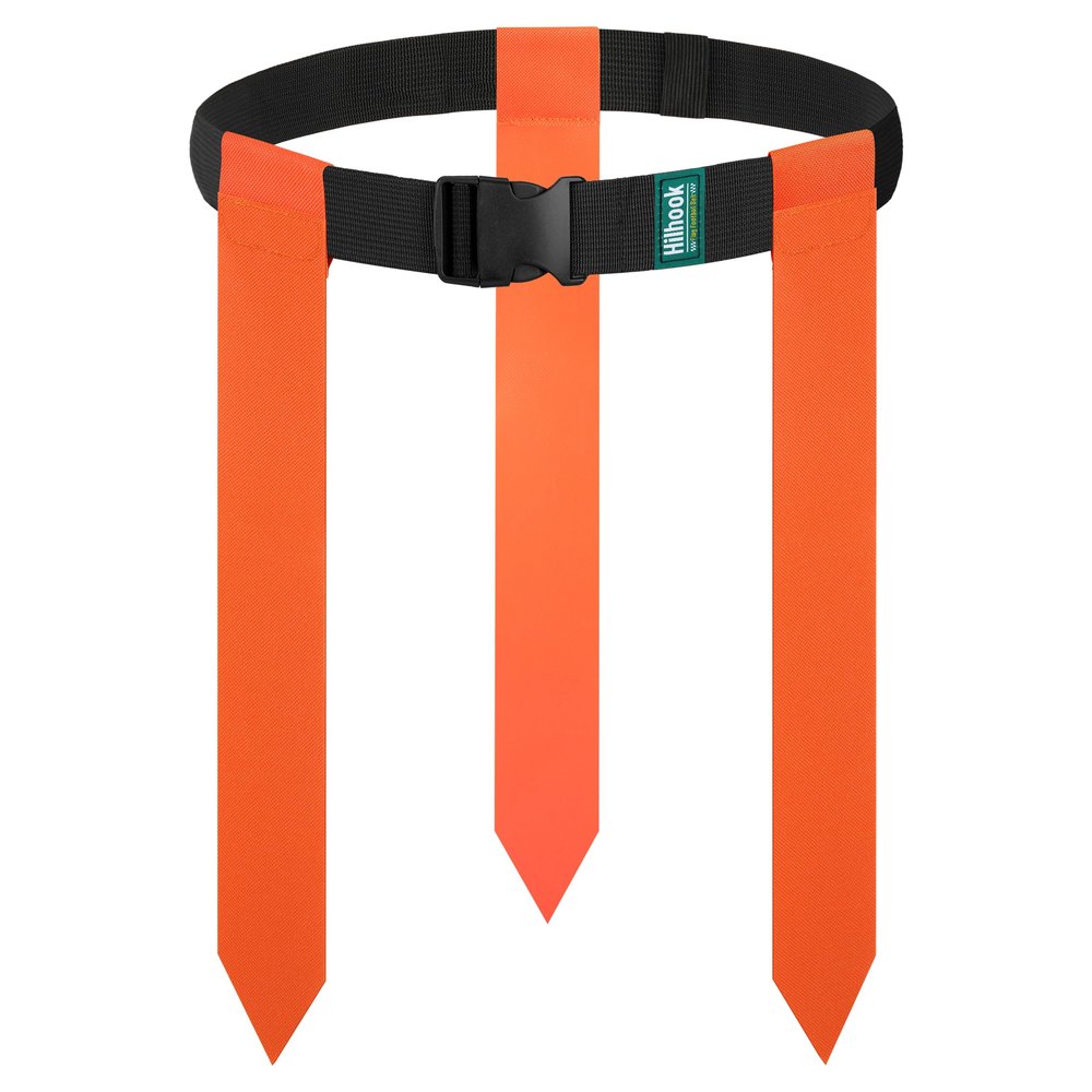 Hilhook Flag Football Belts, Sets of 7 Orange Flag Football with 3Flags for Youth, Kids and Adults Sport Team Building and Competition Training