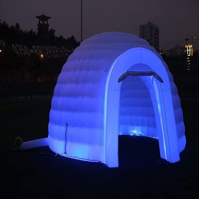 16.5ft Dia Inflatable Tent Igloo Dome Tent with Air Blower, Outdoor Dome Tent Portable Night Club Party Tent Event Room for Backyard, Wedding, Event Party (one Door)