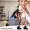 2 PCS Protein Powder Travel Container, Portable Travel Container for Protein Powder Funnel to Go, Water Bottle Funnels for Powder Mixes, Pre Workout/Gym Supplement Funnel Keychain, Black (50ml) view 4