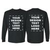 Custom Long Sleeve Shirt for Men Women, Add Your Own Design Logo Text Photo Long Sleeve T-Shirt, Personalized Tee Shirt Adult Black Medium view 1