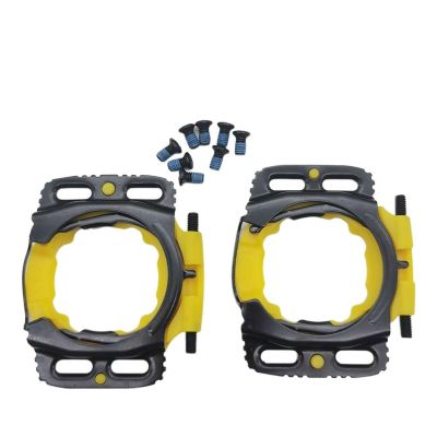 1 Pair of Quick Release self-Locking Pedal Bicycle Cleats: Suitable for Wahoo: Suitable for Speedplay Zero Cycling Lock Plate Shoes, Suitable for Walking Cycling Lock Plate Zero clamp Plate (Yellow)