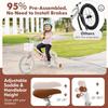 HOMGX 14/16/18 Kids Bike for Boys & Girls Aged 3-8 Years Old w/Training Wheels, Basket, 95% Pre-Assembled (Pink, 14") view 4