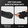 FINGER TEN Winter Golf Gloves Men Mitts Mitten Warm Fleece in Pair Winter Golf Gloves Men Mitts Mitten Warm Fleece in Pair view 4