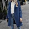 Mystery Box Women'S Winter Jacket Womens Coats Winter Women Autumn And Winter Suit Neck Thin Coat Trench Jacket Ladies Casual Fashion Overcoat Outwear (Blue, M) Thickened Puffer Down Outerwear With view 2