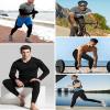 1 or 3 Pack Mens Long Johns Thermal Pants, Fleece Lined Lightweight Base Layer Bottoms, Compression Leggings Winter Gear view 2