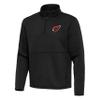 Antigua Men's Black Arizona Cardinals Twist Quarter-Zip Pullover Jacket view 2