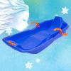 Happy Children's Sledding, Winter Tandem Sledges, Children's Sledges, Sledges with Brakes and Pull Ropes, Plastic High Back Sledges view 1