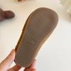 Mid Calf Boots for Girls Fashion louchy Ruched Suede Round Toe Slip On Flat Booties Casual Fall Winter Boots (Brown, 8 Toddler) view 4