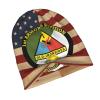 1st Armored Division with Sabres Beanie Hat Warm Knitted Hats Black view 2