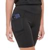 Calvin Kein Womens Biker Shorts, High Waisted Swim Shorts 9'' Inseam, Gym Essentials Women, Running Essentials - Black White Small view 3