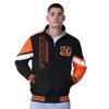 G-III Sports Men's Black Cincinnati Bengals Strong Arm Reversible Full-Zip Jacket view 1