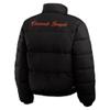 WEAR by Erin Andrews Women's Black/White Cincinnati Bengals Reversible Cropped Full-Zip Puffer Jacket view 3