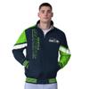 G-III Sports Men's College Navy Seattle Seahawks Strong Arm Reversible Full-Zip Jacket view 1