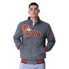 G-III Sports Men's Brown Cleveland Browns Strong Arm Reversible Full-Zip Jacket view 3