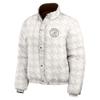 WEAR by Erin Andrews Women's Brown/White Cleveland Browns Reversible Cropped Full-Zip Puffer Jacket view 4