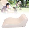 Zunate Inflatable Couch Sofa, Inflatable Lounger Chair Comfortable, Portable Blow up Couch, Camping Sofa Sleeping Bed for Home Picnics Hiking Park Beach Travel Outdoor (Beige view 2