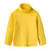 Betadog Girls Neck Long Sleeve Slim Fit T-Shirt Tops Lightweight Knit Tee, Girls Long Sleeve Turtleneck Shirts Christmas Shirts Toddler Boy (1 Pc Yellow, 4-5 Years) view 1