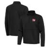 Antigua Men's Black New York Giants Twist Quarter-Zip Pullover Jacket