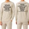 Custom Long Sleeve Shirt Personalized Text Photo Logo Family Team Tee Sand view 1