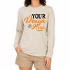 Custom Long Sleeve Shirt Personalized Text Photo Logo Family Team Tee Sand view 2