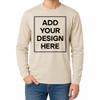 Custom Long Sleeve Shirt Personalized Text Photo Logo Family Team Tee Sand view 4
