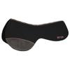 HILASON Western Wool Felt Round Contoured Horse Saddle Pad W/Distressed Wear Leather | for Horses view 1
