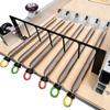 NineFit Basics Pilates Reformer Springs, High Strength Wire Springs for Pilates Equipment, Silver, Stainless Steel, Plastic, Rubber, 40kg Tension, Elastic Resistance Straps, Red, Green, Yellow, Blue view 2