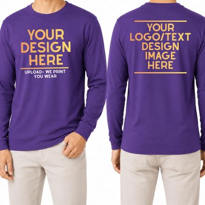 Custom Long Sleeve Shirt Personalized Text Photo Logo Family Team Tee