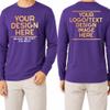 Custom Long Sleeve Shirt Personalized Text Photo Logo Family Team Tee view 1