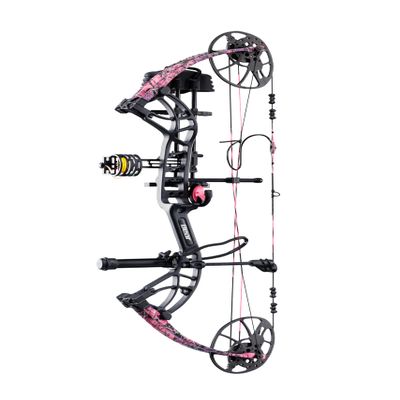 Bear Cruzer G4 Ready to Hunt Compound Archery Bow, 70lb. Draw Weight, Left Hand, Black/Muddy