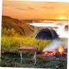 WHAMVOX Portable Garden Stool Lightweight Collapsible Camping Chair for Adults Ergonomic Design for Outdoor Activities Easy to Carry Durable Construction Brown view 2