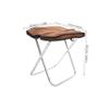 WHAMVOX Portable Garden Stool Lightweight Collapsible Camping Chair for Adults Ergonomic Design for Outdoor Activities Easy to Carry Durable Construction Brown view 3
