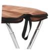 WHAMVOX Portable Garden Stool Lightweight Collapsible Camping Chair for Adults Ergonomic Design for Outdoor Activities Easy to Carry Durable Construction Brown view 4