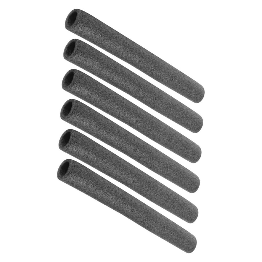 Gogogmee 6pcs Foam Protective Sleeves for Trampoline Poles Heavy Duty Black Enclosure Tube Covers Easy Installation Enhanced Safety for Boys and Girls Play Areas