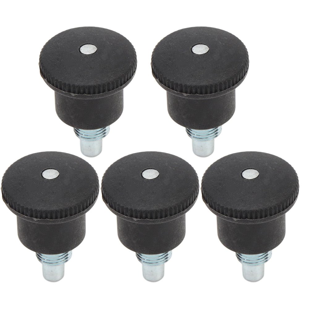 Alomejor 5PCS M10 Pull Pin Knobs Quick Release Locking Pin Knob Replacement for Fitness Equipment 25mm Exercise Locking Pin