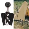 Adjustable Aluminium Alloy Tent Pole Tips Caps, Puncture Proof Single Tent Support Thimble, Lightweight Camping Accessory for 6mm Aperture Poles view 3