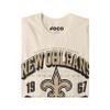 FOCO New Orleans Saints NFL Mens Field Arched Wordmark T-Shirt - Natural - XXL view 4