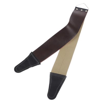 HONMEET Thicken Leather Canvas Knife Cloth Razor Sharpening Strop for Razor Blades Random Color