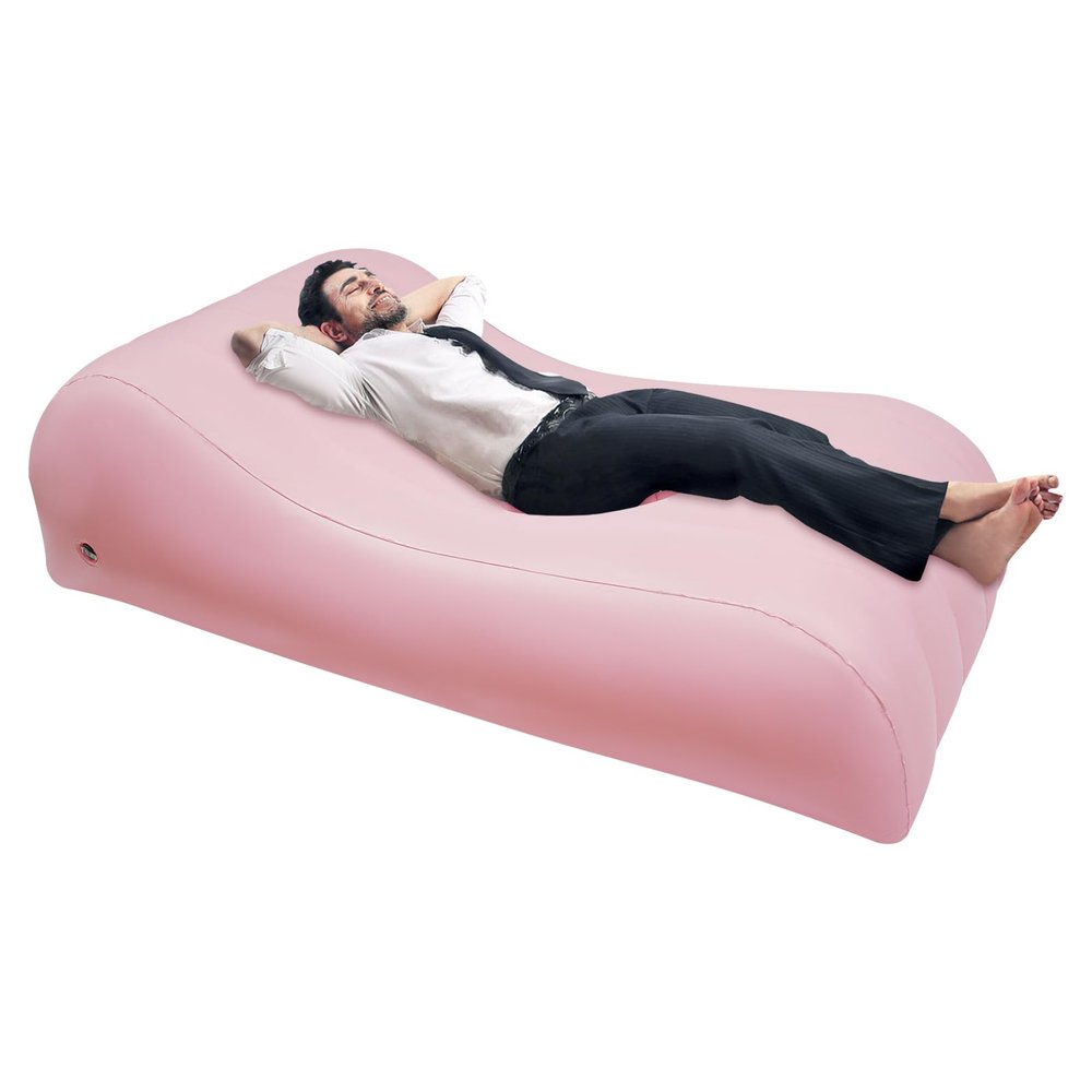 CURIEUYU PVC Inflatable Bed, BBL Mattress Bed, BBL Blow Up Mattress with Built-in Pump, Inflatable Couch After Surgery for Post Surgery Recovery Sleep