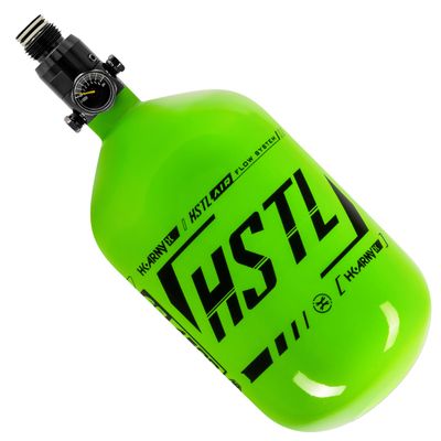 Carbon Fiber Tank - Standard Regulator - 68ci / 4500psi - Neon Green/Black by HK Army Clothing