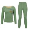 RKJVB M Blooming Apricot Trees Thermal Underwear Set for Women Long Johns Women Base Layer Top Bottom for Cold Weather view 4