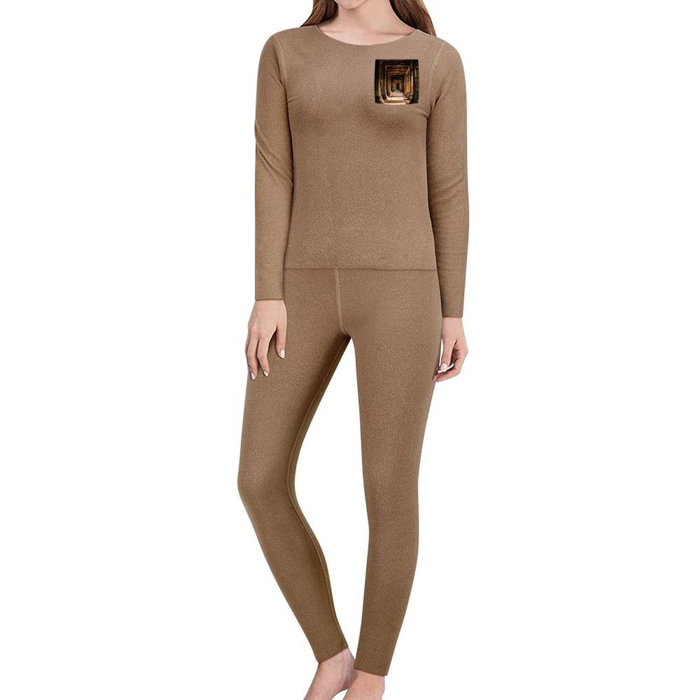 RKJVB M Angkor Thom Thermal Underwear Set for Women Long Johns Women Base Layer Top Bottom for Cold Weather