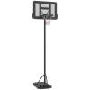 Portable Basketball Stand, Outdoor Basketball Stand, Pool Basketball Stand, 7.5-10 Ft Height Adjustable, 43.25 Inch Backboard, Wheels and Fillable Base, Suitable for Teenagers and Adults view 1