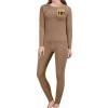 RKJVB M Silhouette of A Jazz Quartet Performing Thermal Underwear Set for Women Long Johns Women Base Layer Top Bottom for Cold Weather view 1