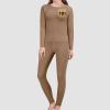 RKJVB M Silhouette of A Jazz Quartet Performing Thermal Underwear Set for Women Long Johns Women Base Layer Top Bottom for Cold Weather view 2