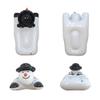 Ariarly Snow Tube Inflatable Snow Sled with Sturdy Handles, Cartoon Snowman Design, PVC Material, 1-2 Person Capacity, Ages 5+ view 2