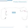 yeeplant 10 Pcs Pompano Rigs Surf Fishing Tackle Set, Saltwater Hi/Lo Tackle with High Sensitivity Floats, 3/0 Mustad Hooks, 36 Inch 30 Leader, Perfect for Cod, Snapper, Flounder, Sea Bass view 4