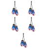 LUOZZY 5 Pairs Mini Boxing Gloves Miniature Punching Gloves Pendant with Rope Car Mirror Hanging Decoration for DIY Boxing Party Decor - Puerto Rico view 1