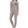RKJVB M Blue Green Tree Landscape Thermal Underwear Set for Women Long Johns Women Base Layer Top Bottom for Cold Weather view 1
