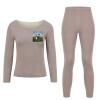 RKJVB M Field Printed Music Thermal Underwear Set for Women Long Johns Women Base Layer Top Bottom for Cold Weather view 4